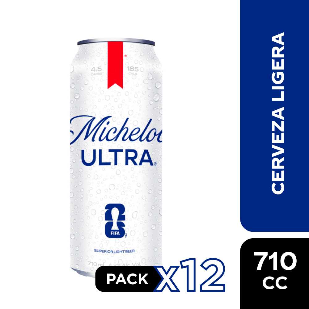 Cerveza michelob ultra lata 12 x 710 cc
