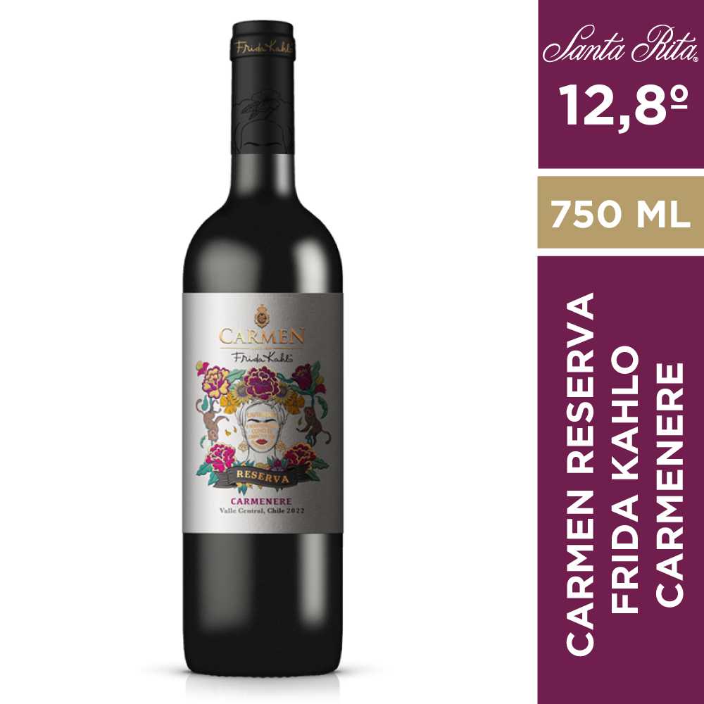 Vino carmen reserva frida kahlo carmenere 750 ml