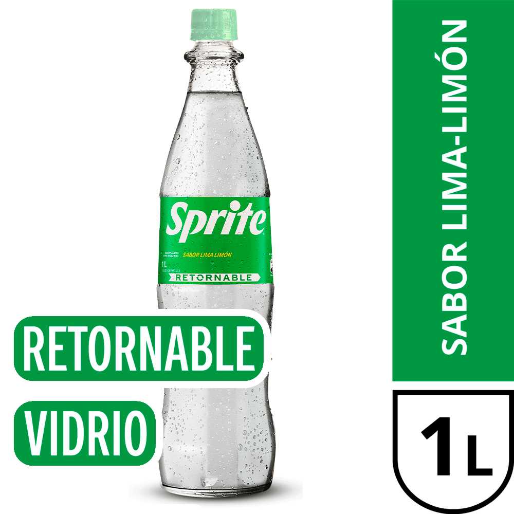 Sprite lima-limón vidrio retornable 1 lt