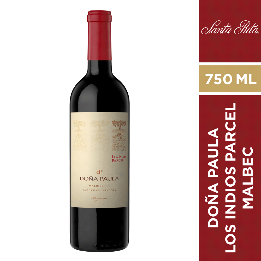 Vino doña paula los indios parcel malbec 750 cc