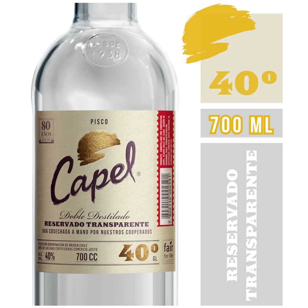 Capel transparente 40° 700 ml