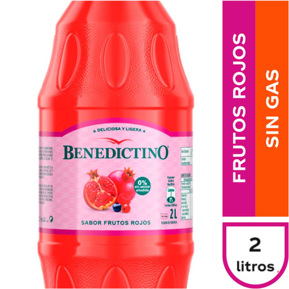 Benedictino sin gas frutos rojos 2 lt