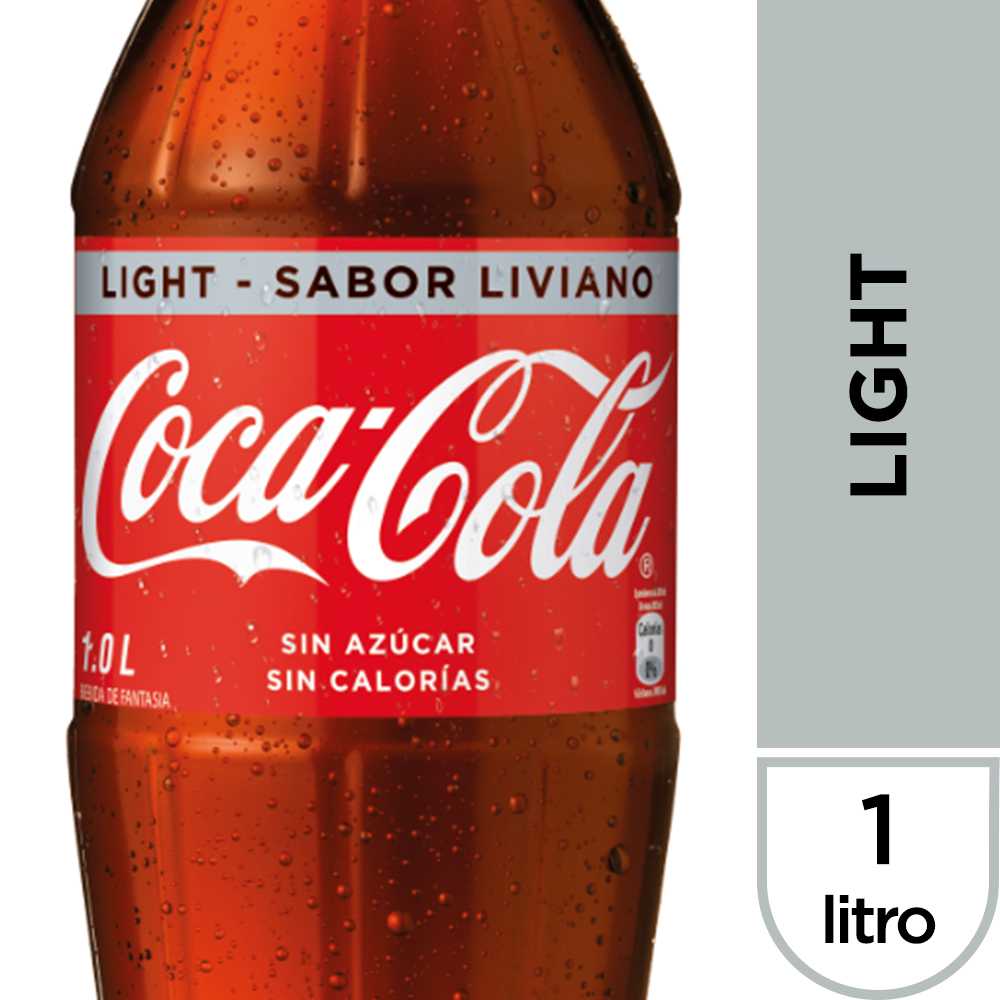 Coca-cola light sabor liviano 1 lt