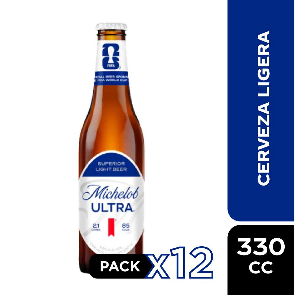 Cerveza michelob ultra botella 12 x 330 cc