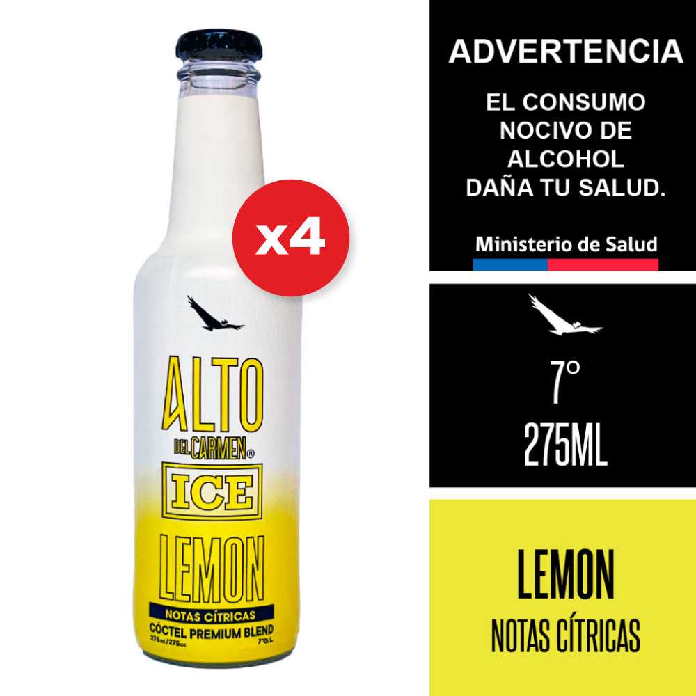 Alto ice lemon 4 x 275 ml