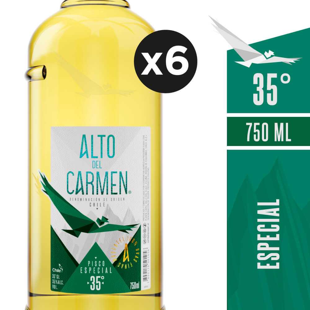 Alto del carmen especial 35° 6 x 750 ml