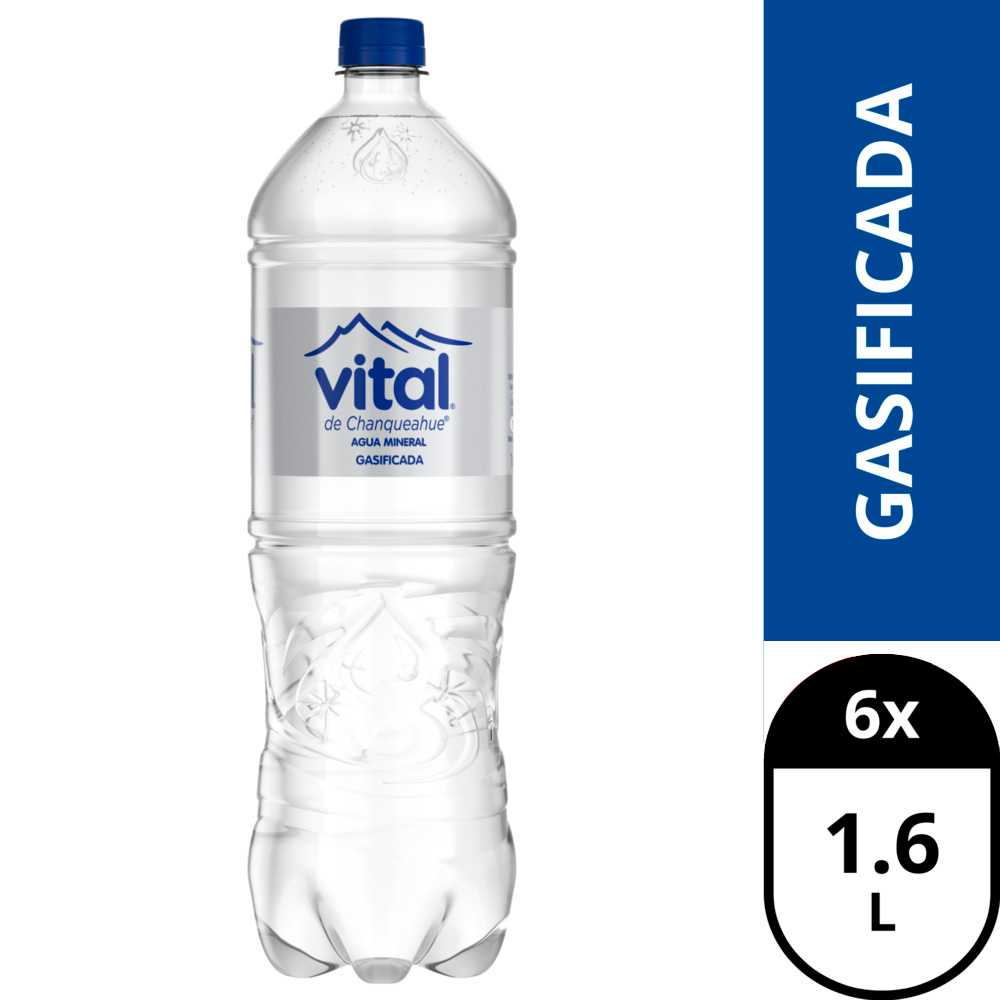 Vital con gas 6 x 1,6 lt