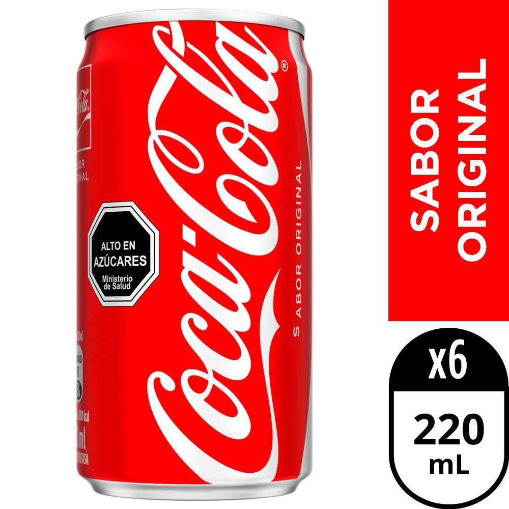 Coca-cola sabor original 6 x 220 ml