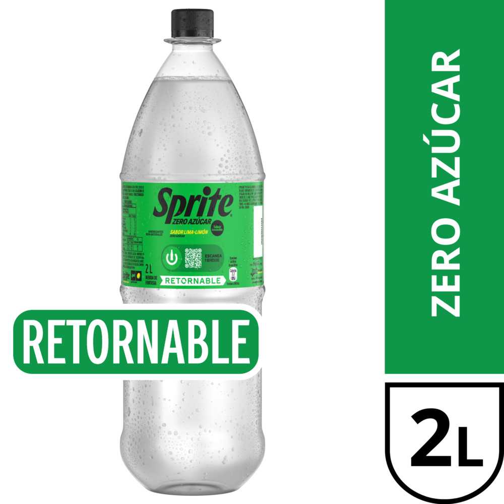 Sprite zero azúcar retornable 2 lt