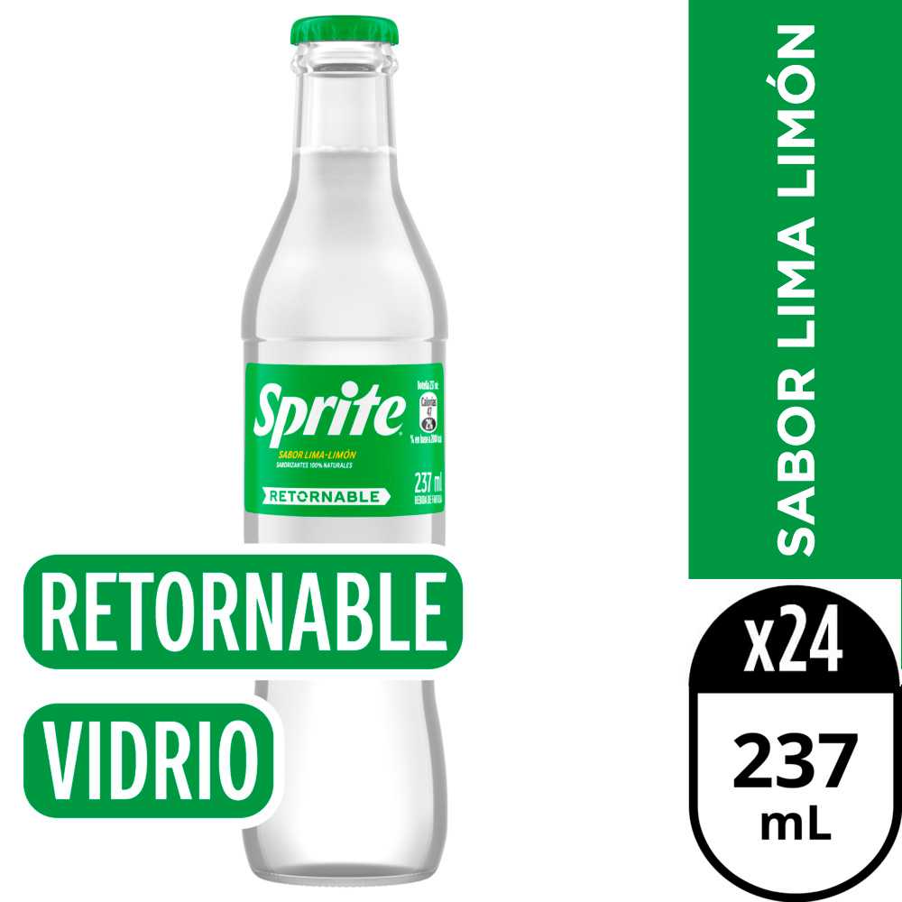 Sprite vidrio retornable 24 x 237 ml