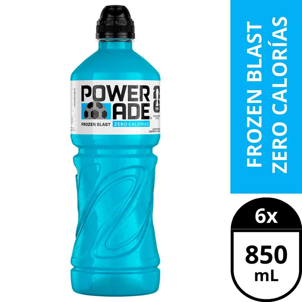 Powerade zero frozen blast 6 x 850 ml