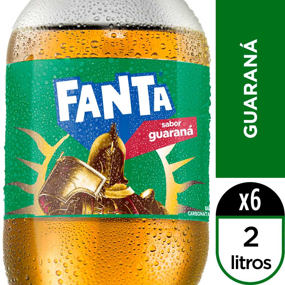 Fanta guaraná 2 litros paquete de 6