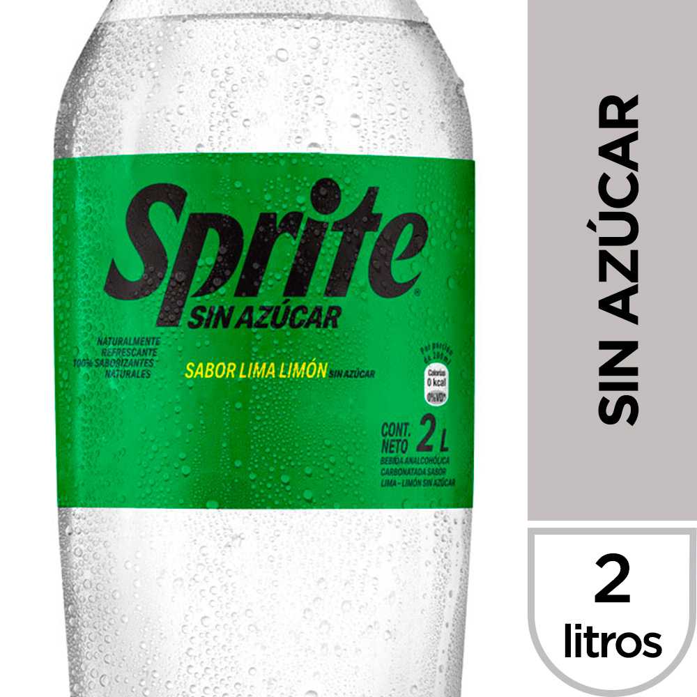 Sprite sin azúcar 2 litros
