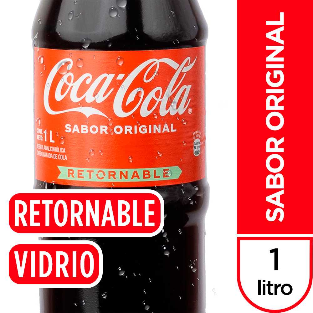 Coca-Cola original vidrio retornable 1 litro