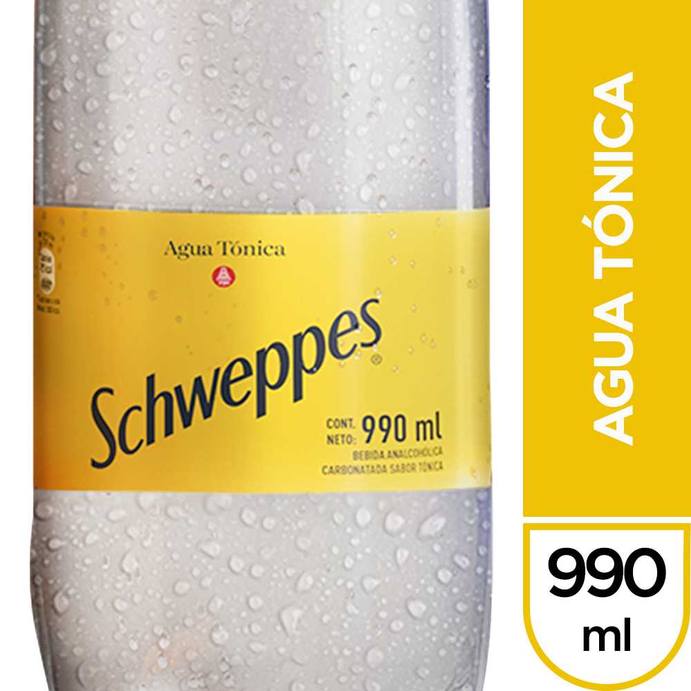 Schweppes agua tónica 990 ml