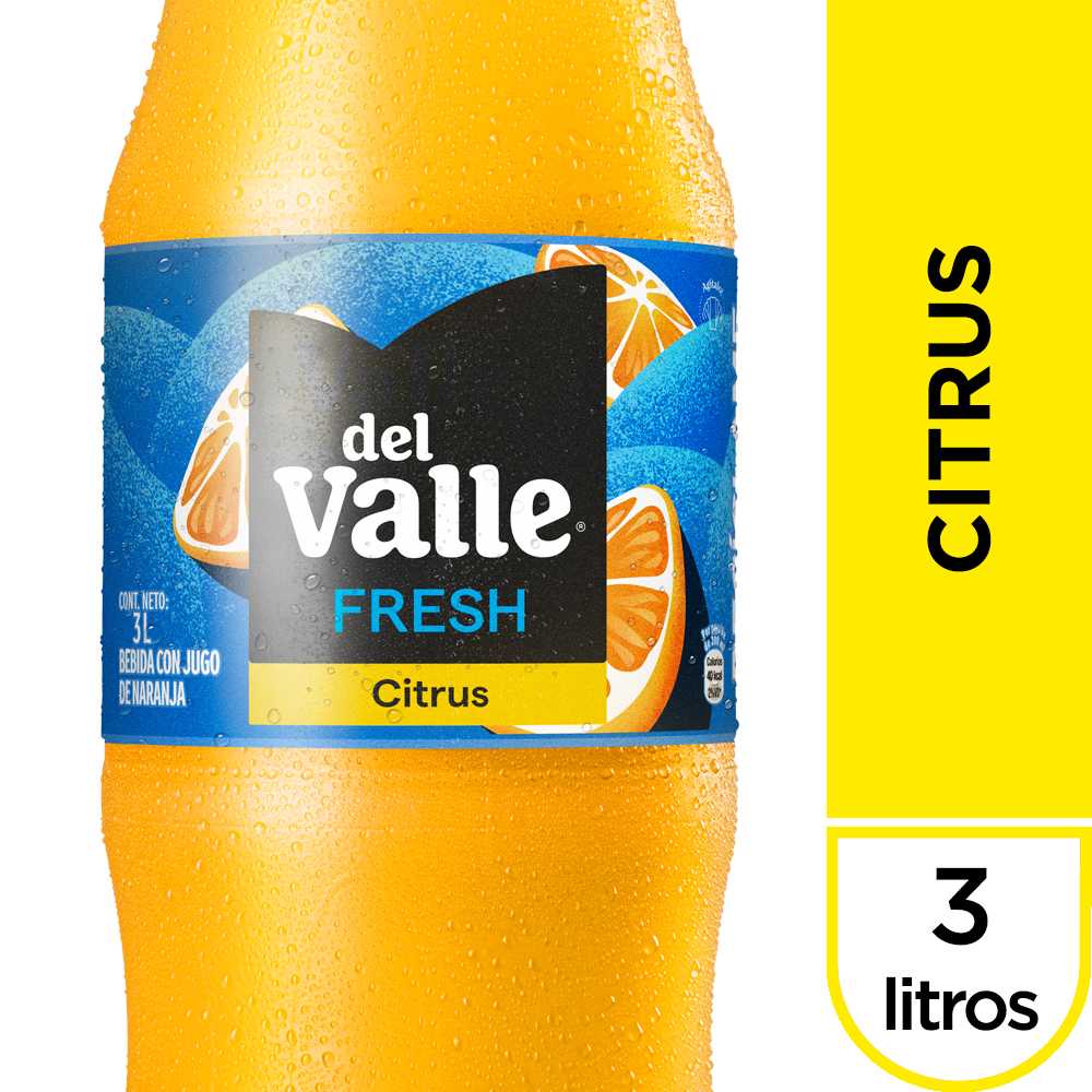 Del valle fresh citrus 3 lt