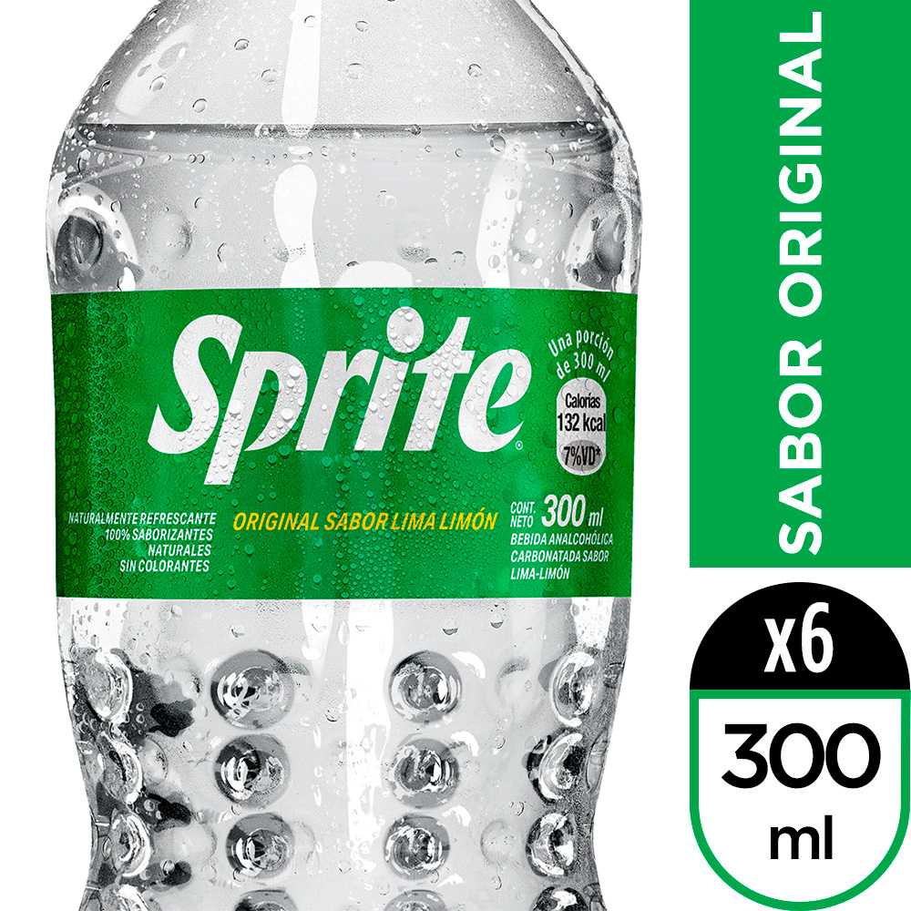 Sprite 300 ml paquete de 6