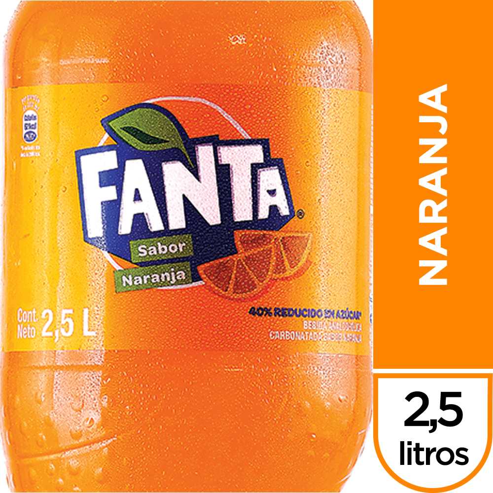 Fanta naranja 2.5 litros