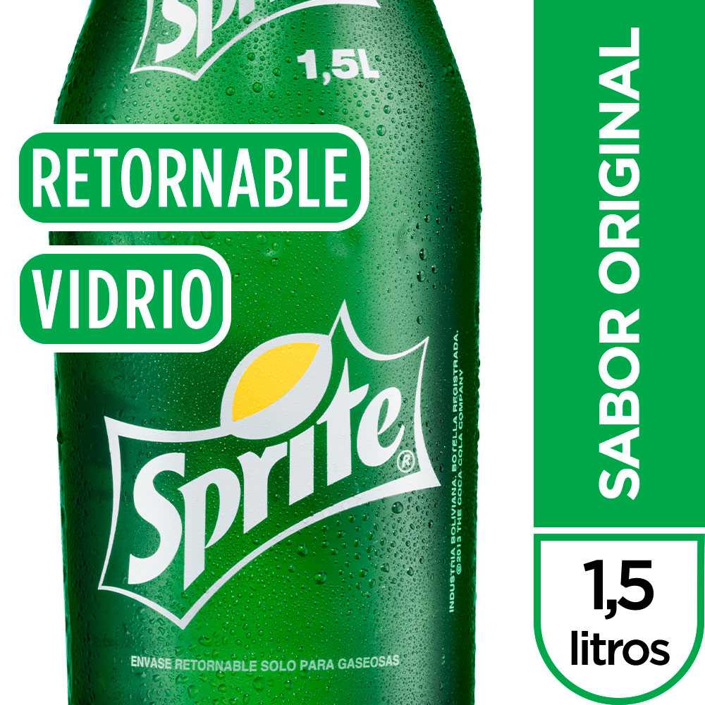 Sprite original vidrio retornable 1.5 litros