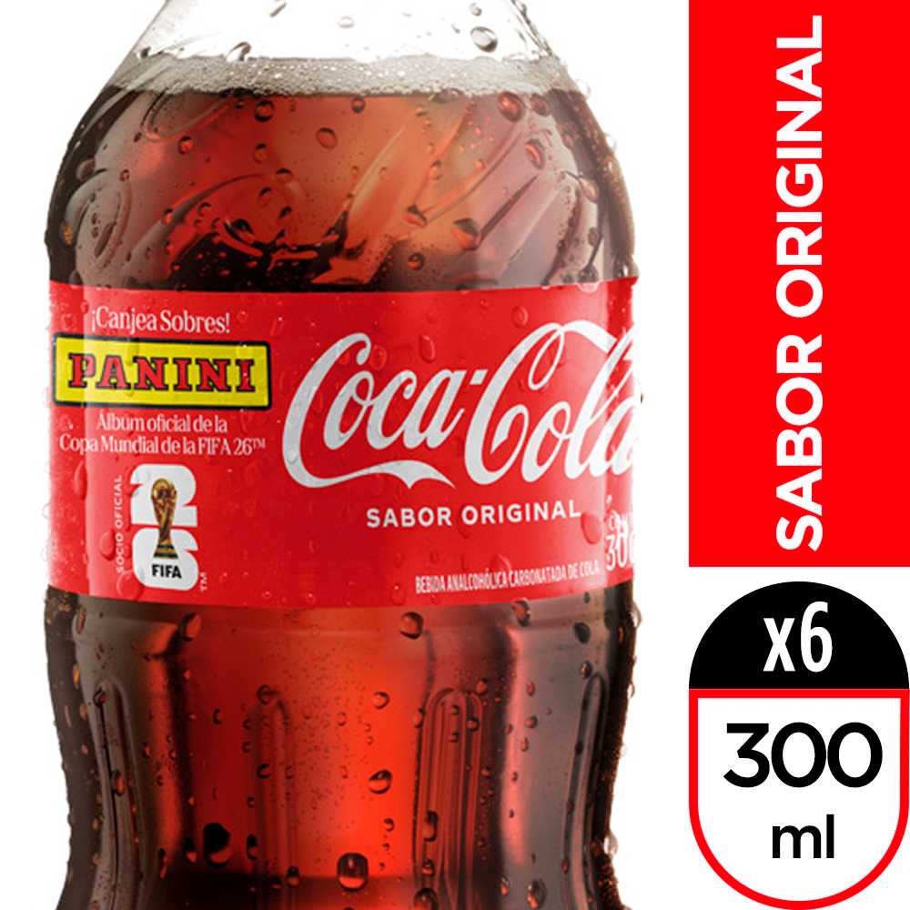 Coca-cola sabor original 300 ml 6pack