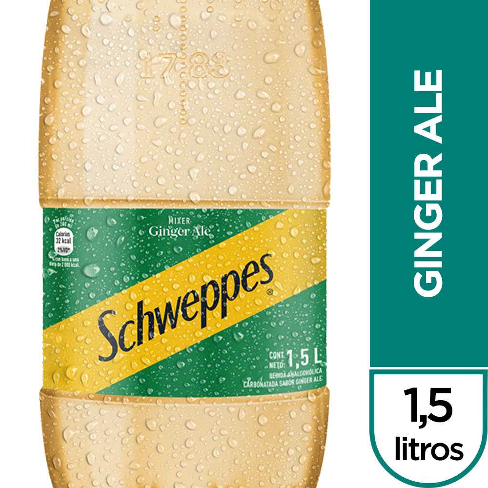 Schweppes ginger ale 1.5 litros
