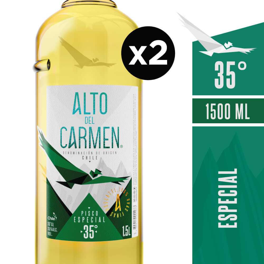 Alto del carmen 35° 2 x 1,5 lt